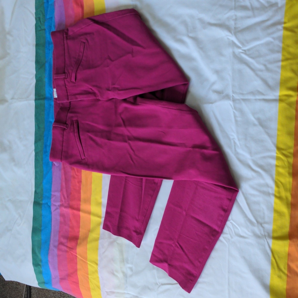 Gap Signature Skinny Ankle Fuchsia Pants